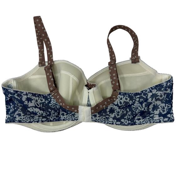 Freya Ginny Underwired Padded Half Cup Bra Womens Sz 38DD Style 1263 Eclipse - Picture 4 of 5